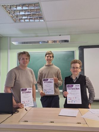 Ģimnāzijas komandai atzinība Fizikas komandu olimpiādē!