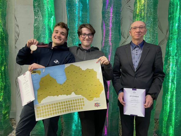 Sudrabs Valsts ģeogrāfijas olimpiādē!