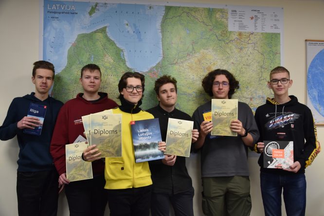 Lieliskie ģimnāzistu rezultāti Latvijas </br>49. Atklātās ģeogrāfijas olimpiādē