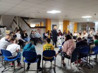 Jauniešu iniciatīvu projekta </br>,,Kopā radām Daugavpili’’ </br>aktivitāte – nakts skolā