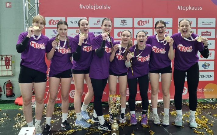 1.vieta volejbolā Latvijas </br>pamatskolu grupā