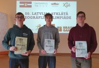 Ģimnāzijas skolēni izcīna godalgas </br>Latvijas 50.atklātajā ģeogrāfijas </br>olimpiādē